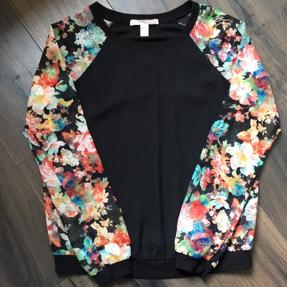 Semi sheer “sweatshirt”